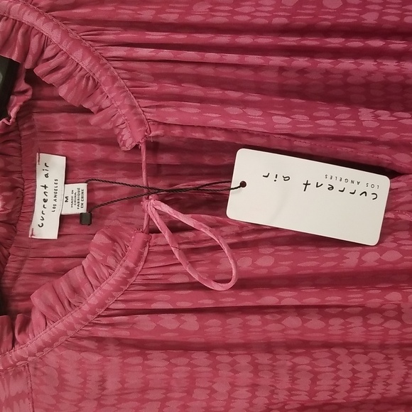 💕CURRENT AIR💕 Maude Pleated Skirt Mini Dress  ~ Raspberry Pink Medium M NWT - Picture 6 of 14